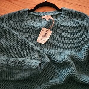 Teal Crew Neck Sweater